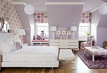 liliowo - różowy pokój dla dziewczynki